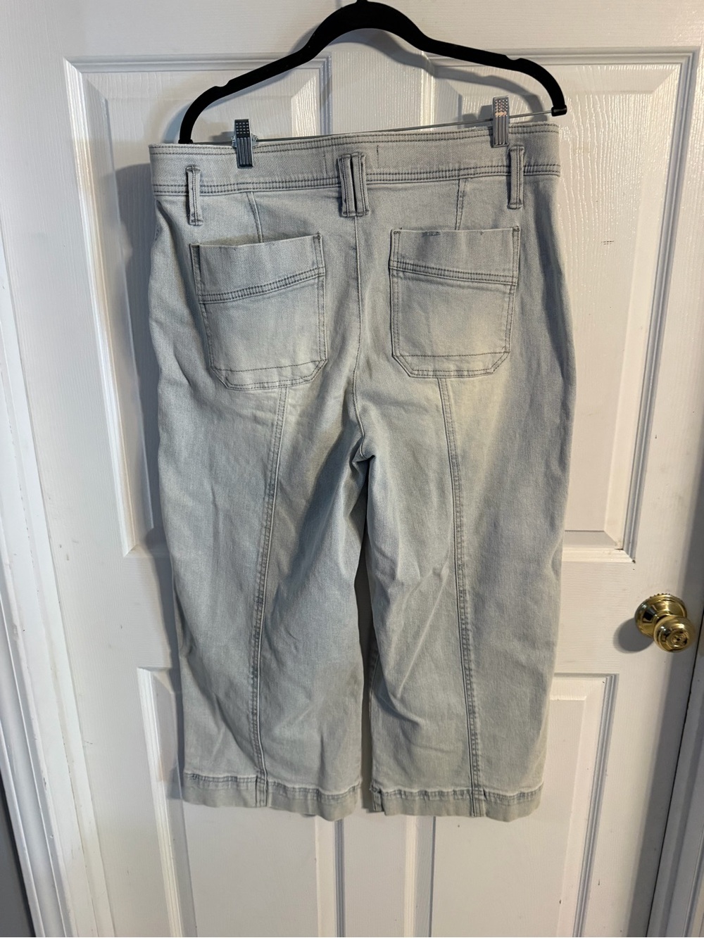 Democracy Skyrise Wide Leg Light Blue Jeans - Picture 2 of 4